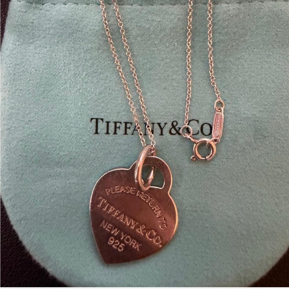Tiffany & Co. Silver Heart Pendant Necklace